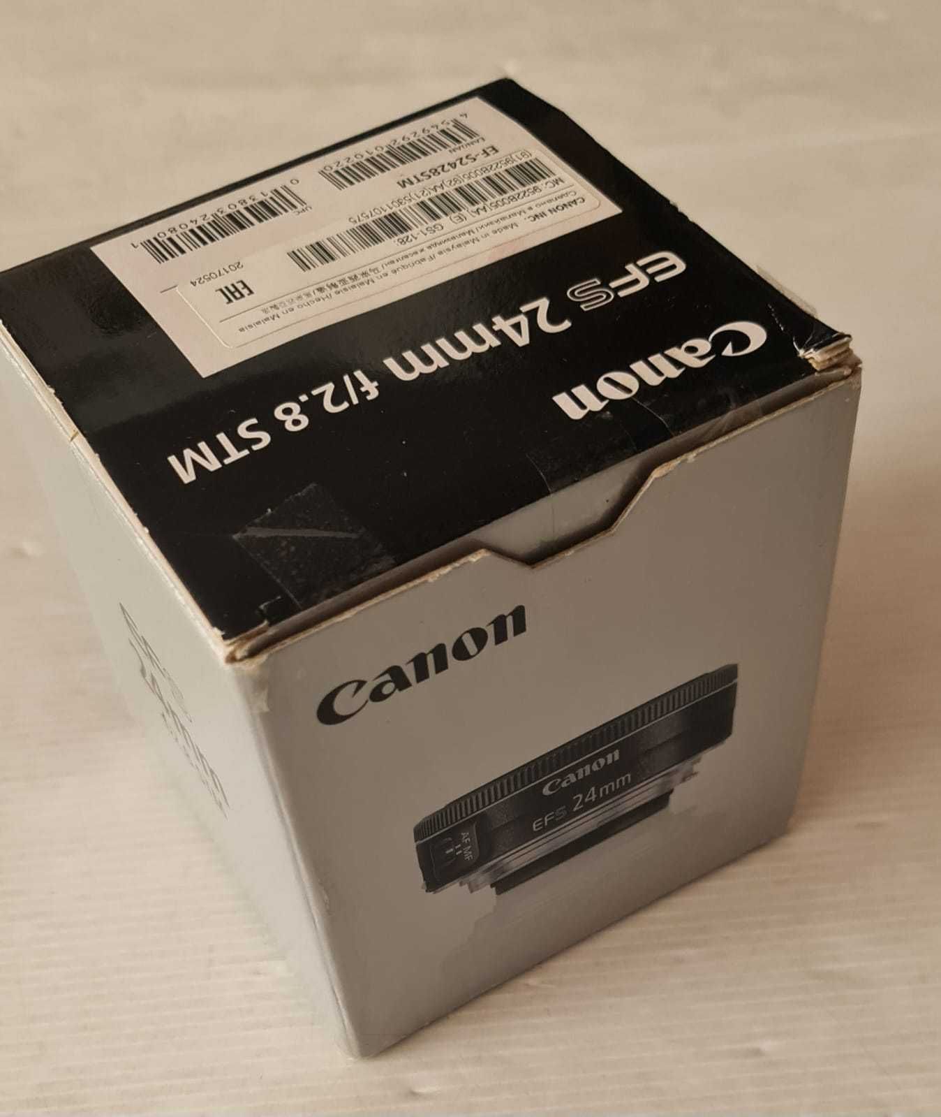 Canon 24mm 2.8 STM estado igual a NOVA