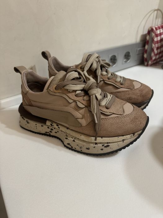 Кеди натуральний замш