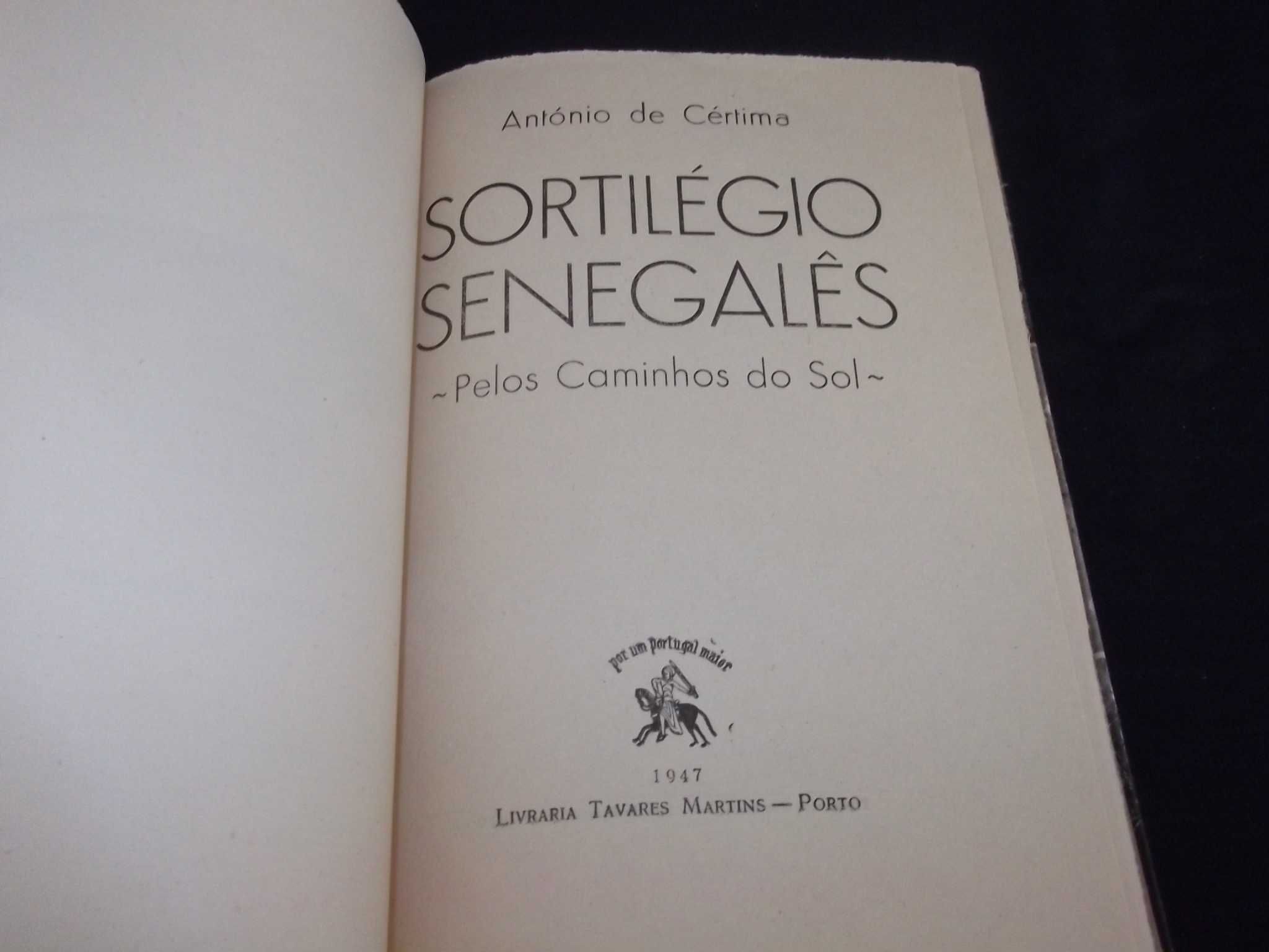 Livro Sortilégio Senegalês António de Cértima 1947