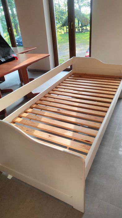 Łóżko dziecięce białe 90 cm na 200 cm