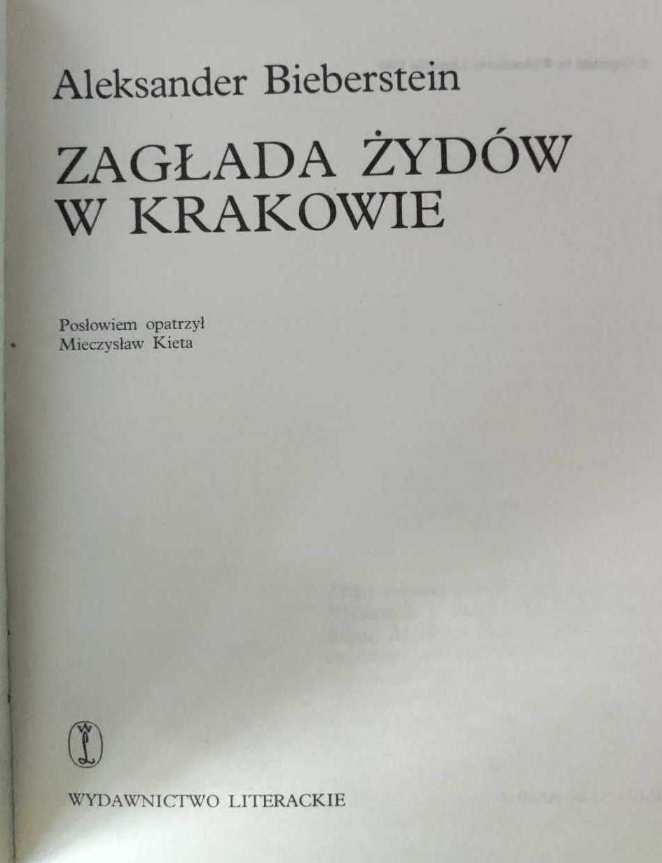 Zagłada Żydów w Krakowie - Biberstein Aleksander