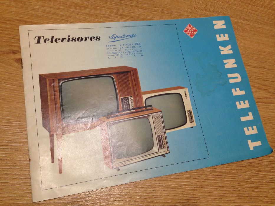 Catálogo TV televisão televisor Telefunken vintage