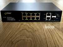 Switch PoE Pulsar SF108-90W - 8xPoE, 2xSFP, 2xGE