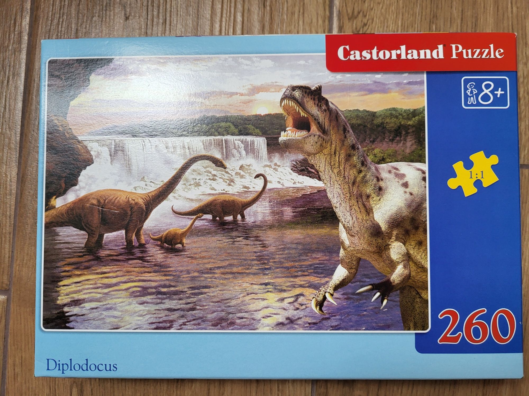 Puzzle dinozaur 260 elementów