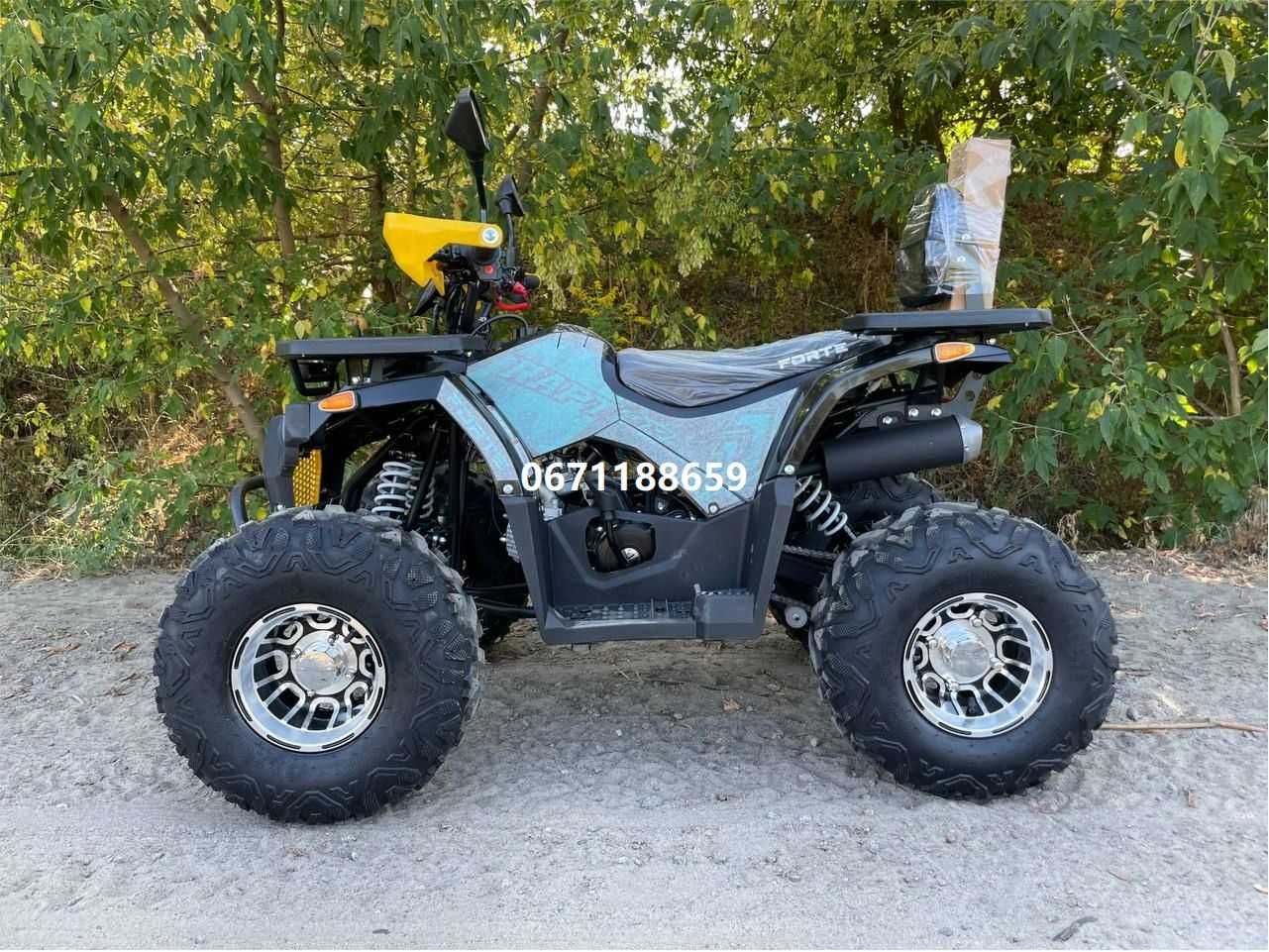 Квадроцикл FORTE ATV 125 Р жовто-блакитний+доставка+гарантія