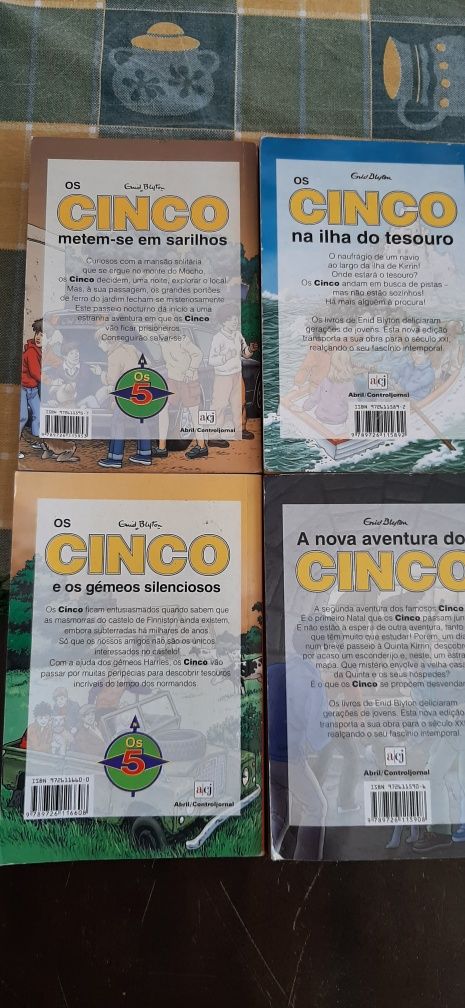 Livro os Cinco, n-1, 2, 8 e 18