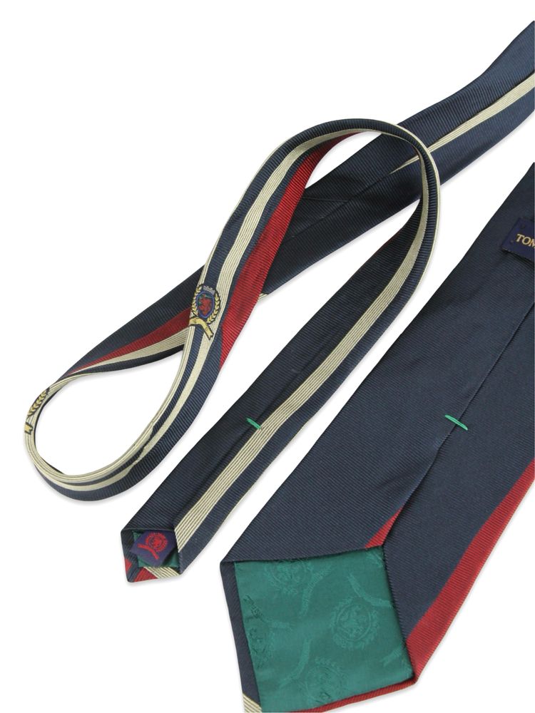 TOMMY HILFIGER Шовкова краватка у смужку. Оригінал. США