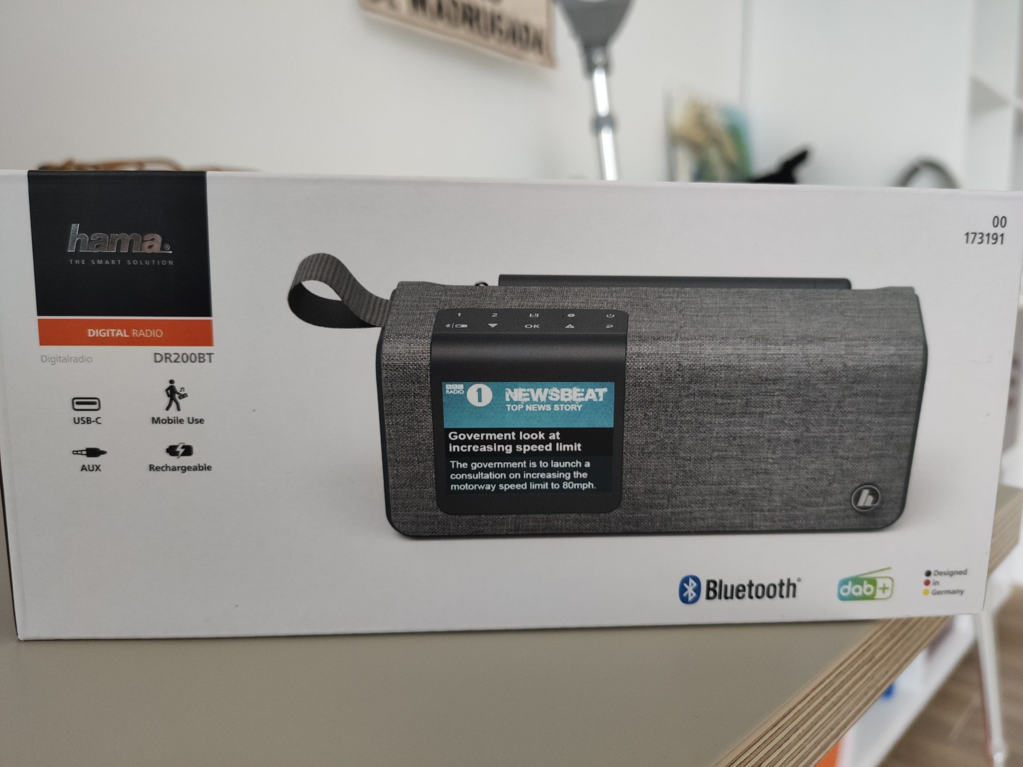 Rádio e coluna bt Hama