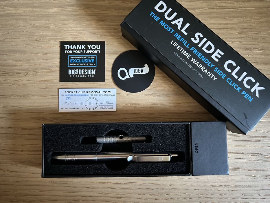 Długopis tytanowy Big Idea Design Dual Side Click Pen - EDC