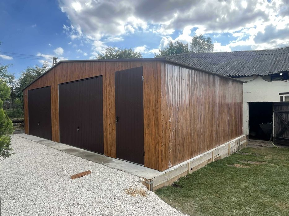 Garaż blaszany wiata 9x6 Kolor