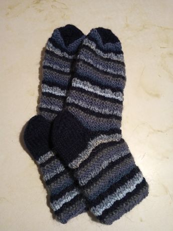 Вязанные теплые мужские носки