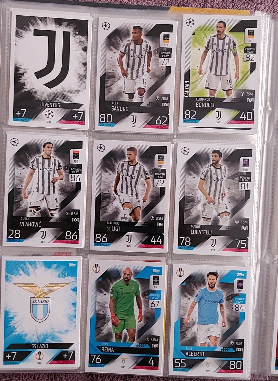 Topps Match Attax 2023 Cartas Novas Proteção Colecionador Autênticas