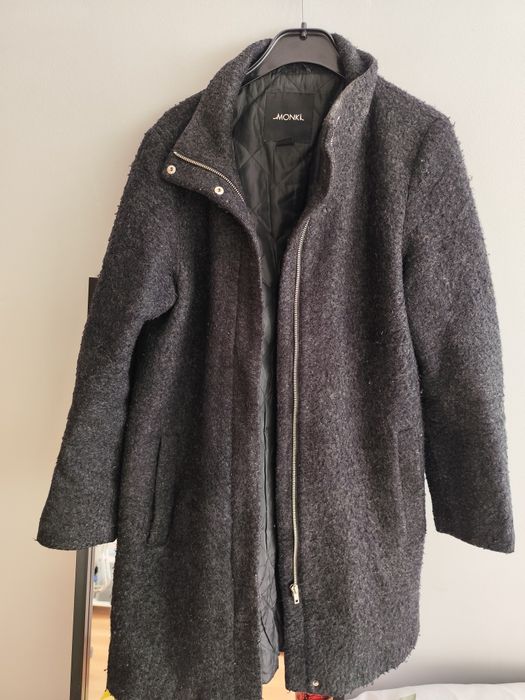 Jesienny płaszcz na zamek rozmiar L