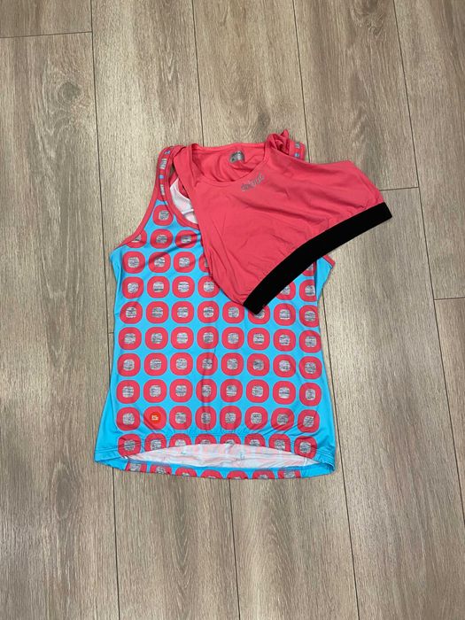 | M | Женская спортивная футболка с топом / Велофутболка Dotout