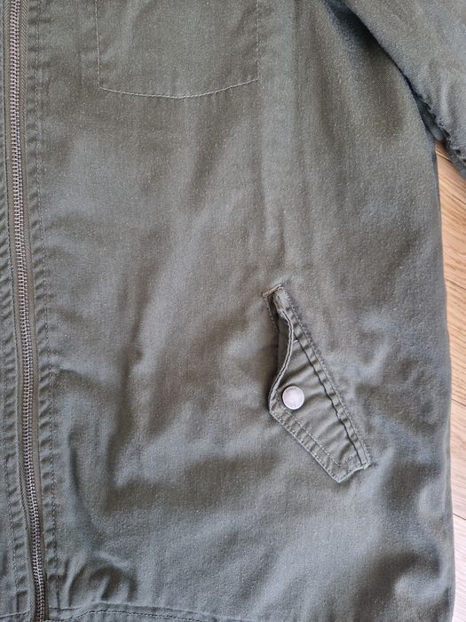 Kurtka parka wiatrówka wiosna khaki oliwkowa ciemnozielona Only rozmia