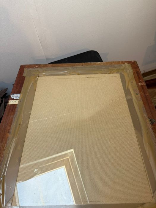 Espelho antigo con moldura