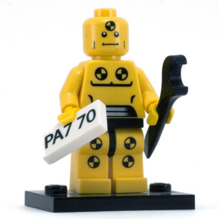 Klocek LEGO - tile 1x2 "PA7 70"