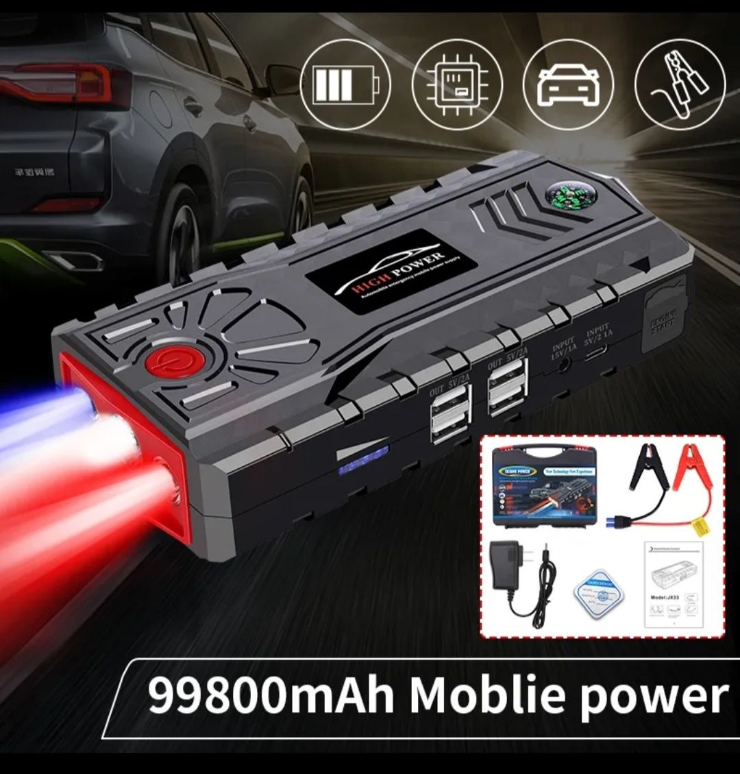Jump starter powerbank 99900mAhh