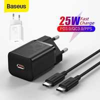 Зарядное Baseus Super Si 25W кабель Type-C зарядка блок ipad Samsung