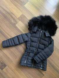 Брендовая зимняя куртка парка пальто для девочки 5 6 лет