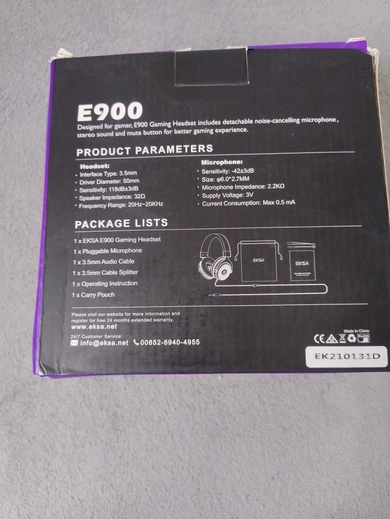 Eksa E900 słuchawki Gaimingowe