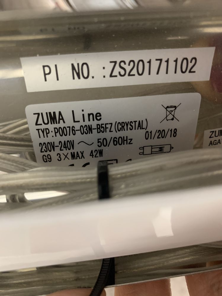 Lampa crystal zuma line P0076-03N-B5FZ