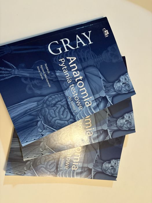 Anatomia Grey tomy 1-3 + gratis pytanai testowe 1-3