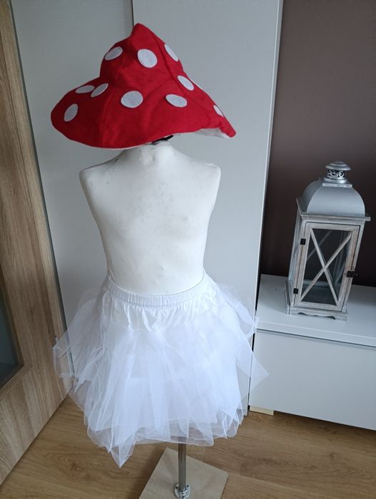 Strój karnawałowy MUCHOMOREK MUCHOMOR GRZYB  128/134 (224)