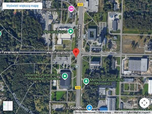 Reklama Billboard Oświęcim Centrum miasta Ul. Chemików Wydruk i montaż