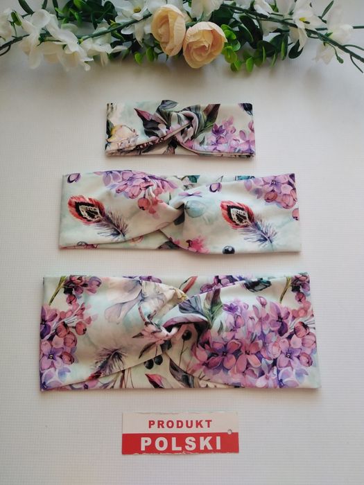 Opaski na głowę ~~ 2szt.  ~~ przeplatane a'la Turban ~~ hand made ~~