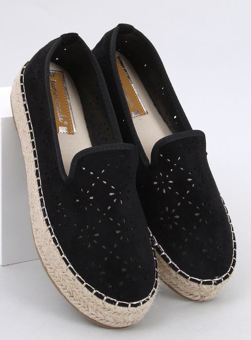 Espadryle Ażurowe Rigois Black