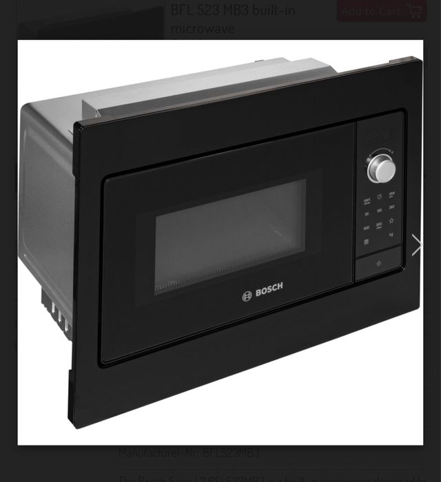 Микрохвильовка Bosch BFL523MB3