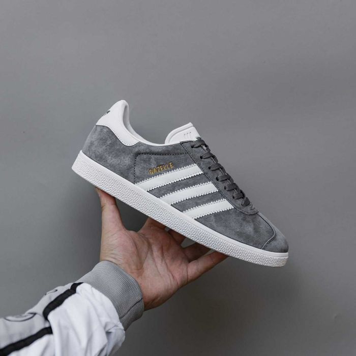 Чоловічі кросівки Adidas Gazelle сірий 3132 ТОПЧИКИ