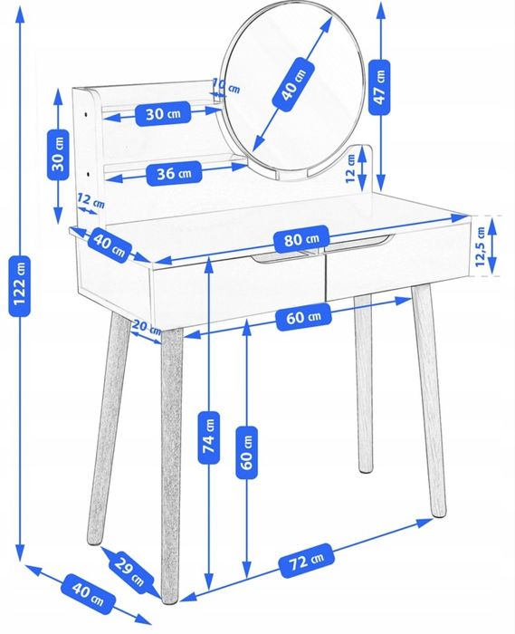 Toaletka stan idealny