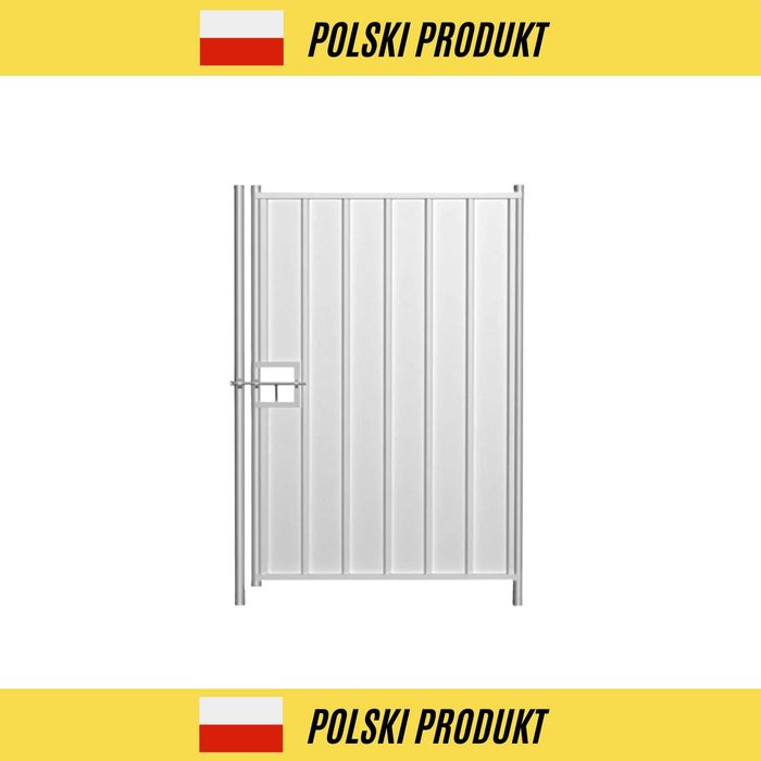 Furtka tymczasowa pełna budowlana