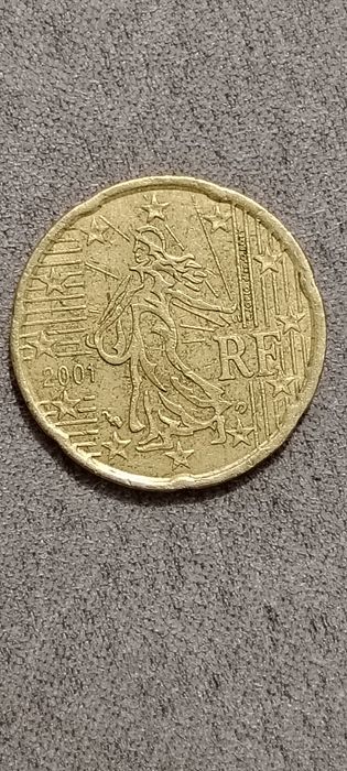20 cêntimos de 2001 de França a Semeadora