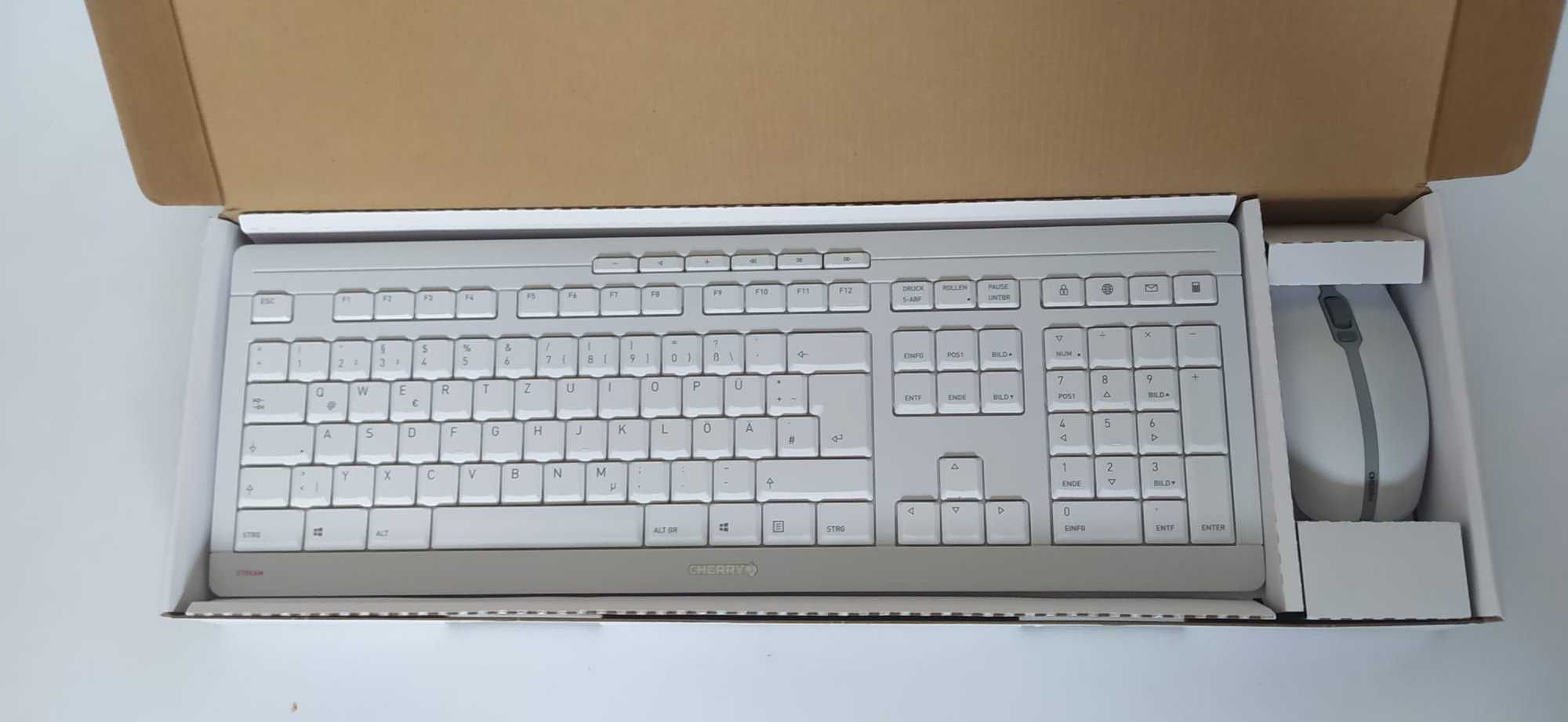 Klawiatura CHERRY STREAM + mysz QWERTZ