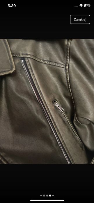 Zara kurtka z paskiem