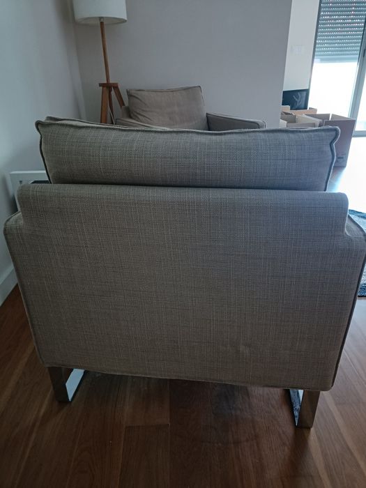 Poltrona sofá Mellby Ikea bege