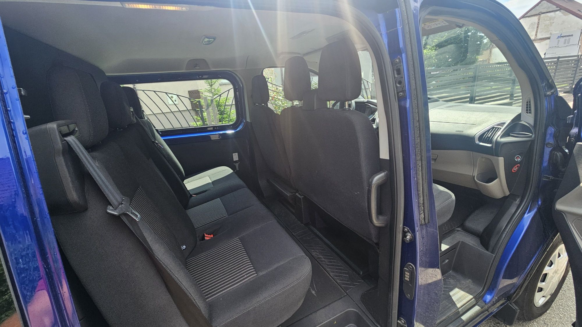 Fordt transit custom long 2016r 2.0 tdci 155km. Bezwypadkowy 6 osób