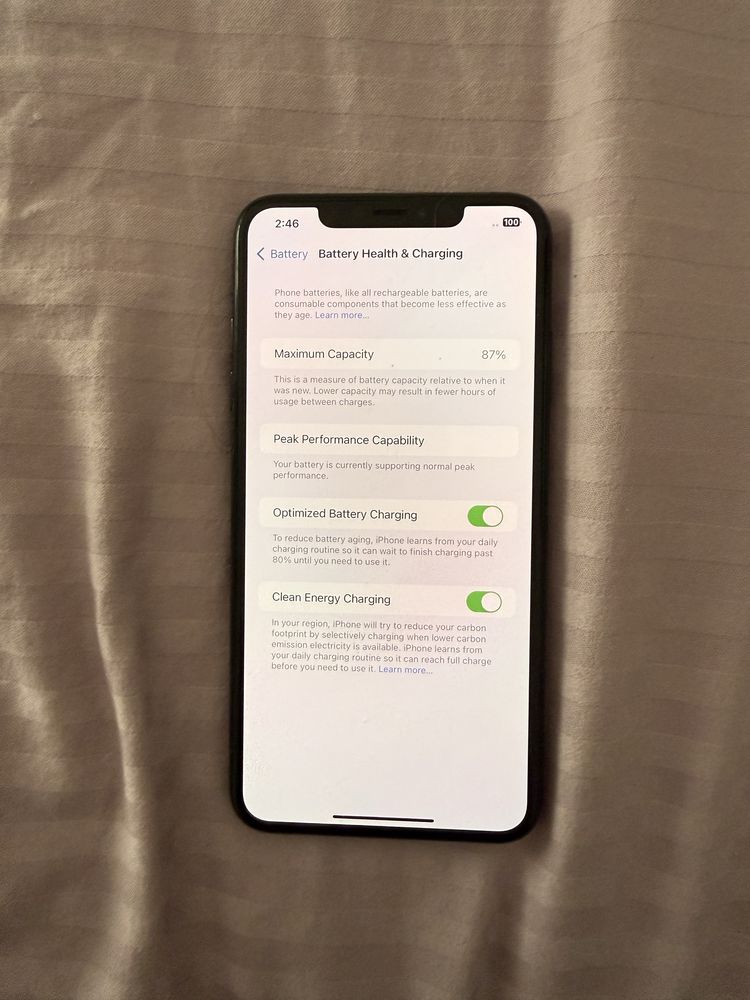 Iphone XS max 256 G r- sim