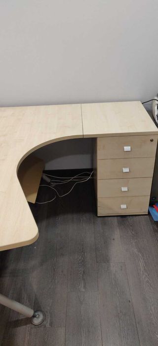 Стіл менеджера з тумбою, стол офисный с тумбой