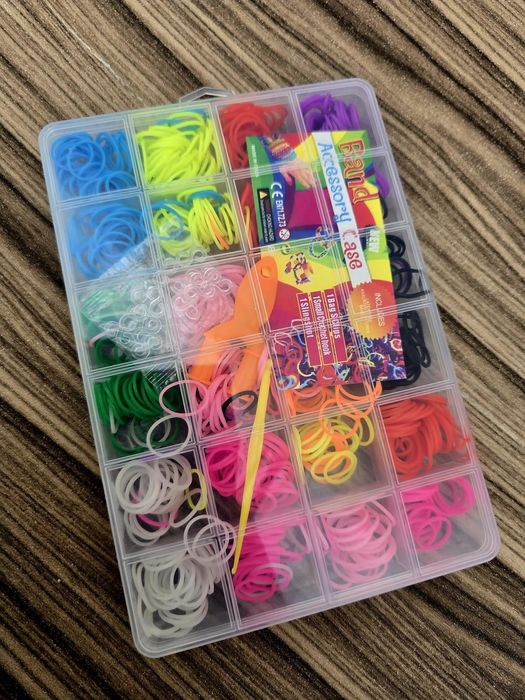 Super zestaw gumki do robienia bransoletek nowe