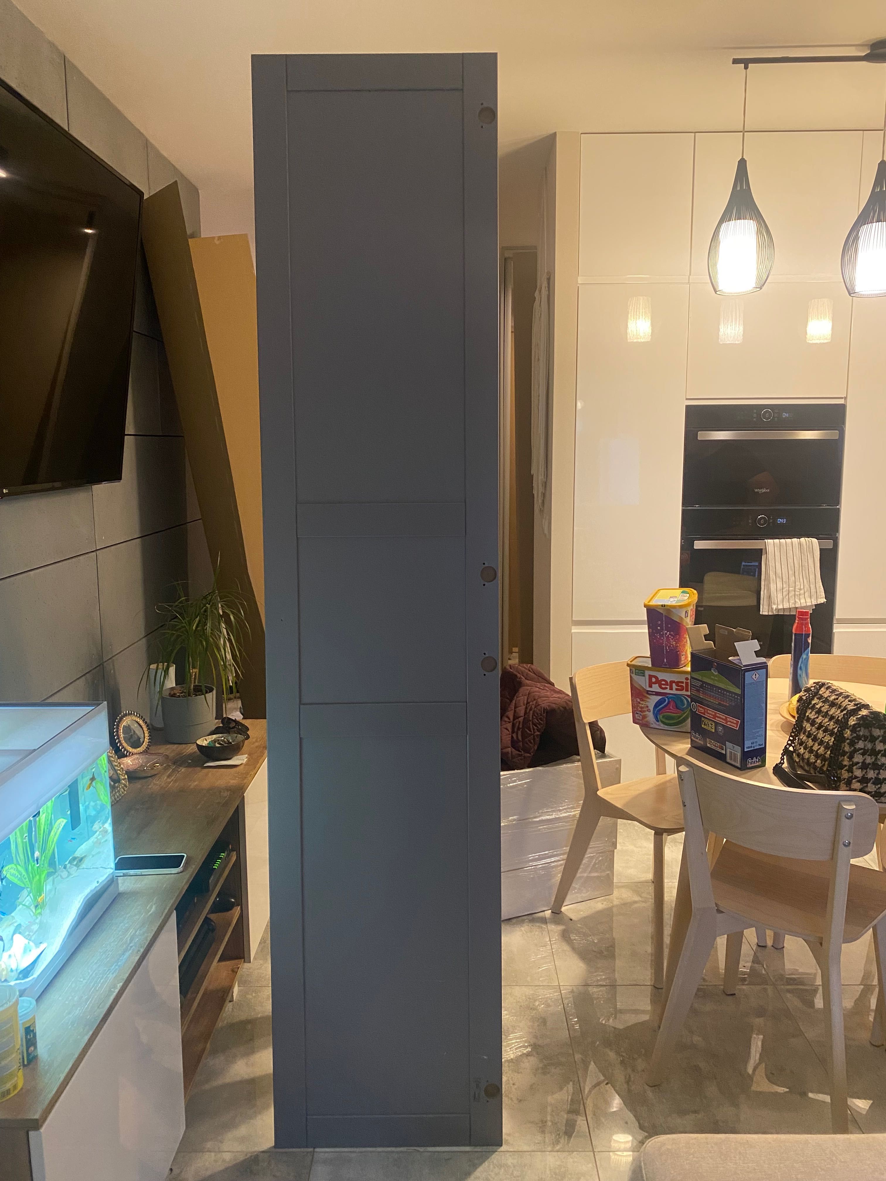 Drzwi Tyssedal 2 skrzydła Ikea szare