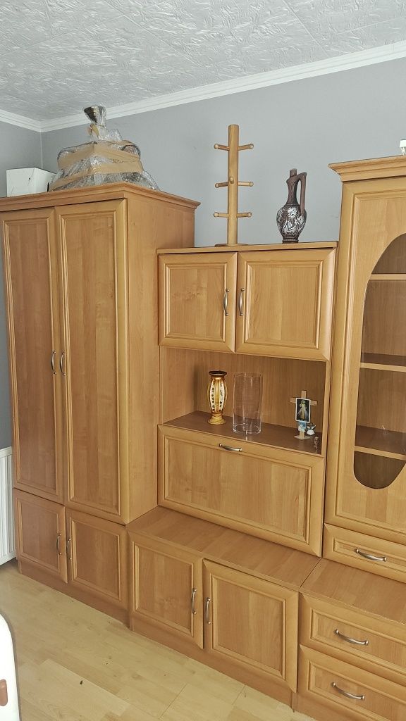 Regał pokojowy 360 cm, szafa na ubrania, meblościanka