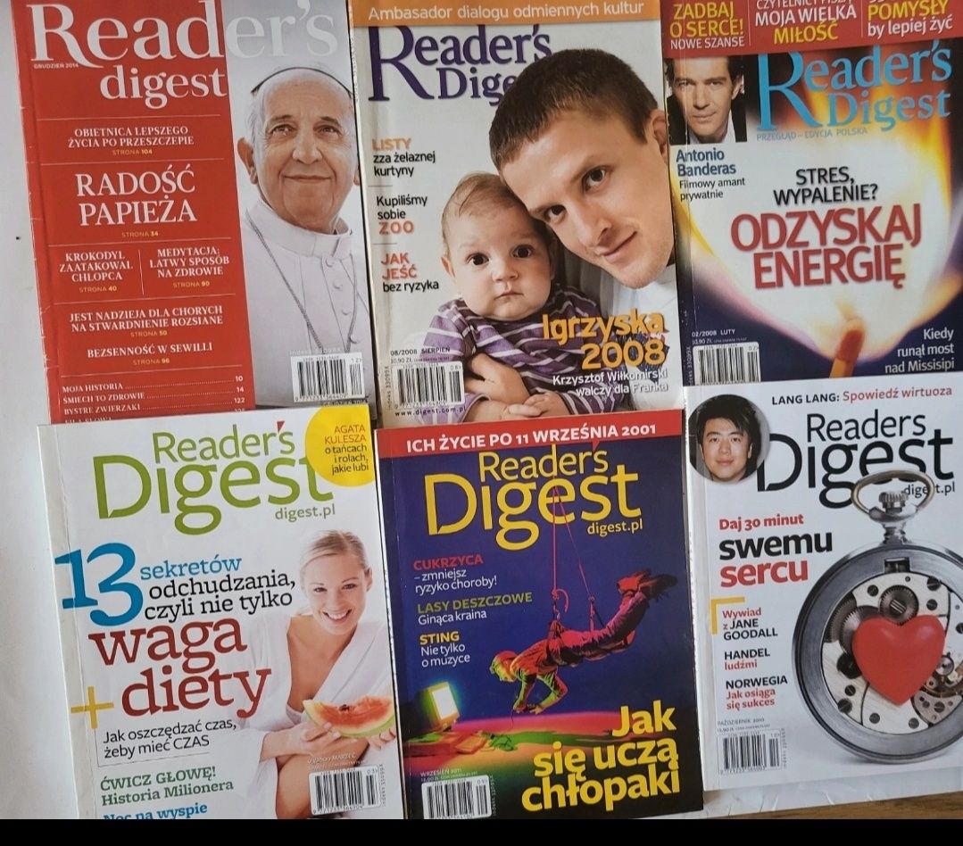 30 czasopism Rigest Digest  Zdrowie Stan idealny