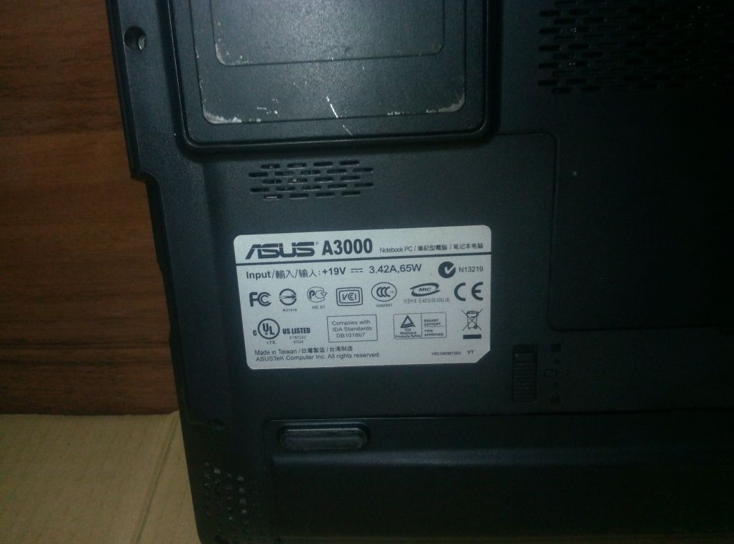 Ноутбук asus a3000 model a3500l