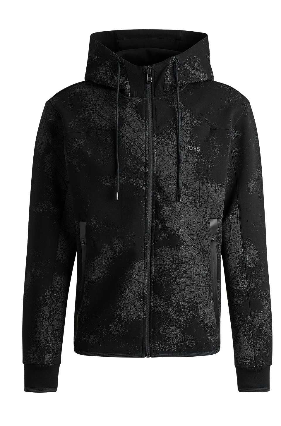 Hugo Boss. Чоловіче чорне худі. Кофта з капюшоном.