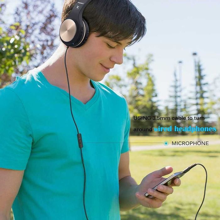 Riwbox XBT-80 Folding Stereo Wireless Bluetooth Headphones