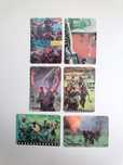 Conjunto de 6 calendários do filme Platoon, edição de 1987